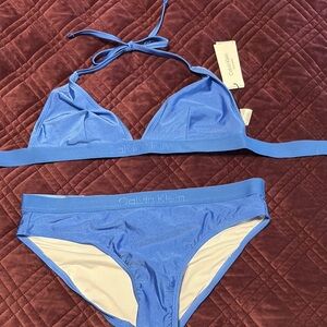 Calvin Klein Blue Bikini Set